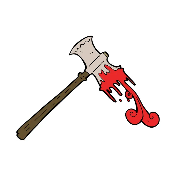 Cartoon slayer axe — Stock Vector