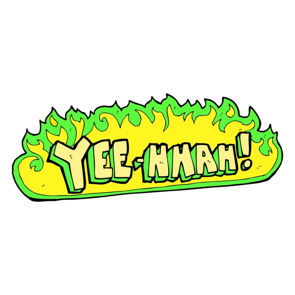 Yee hah! Cartoon — Stock vektor