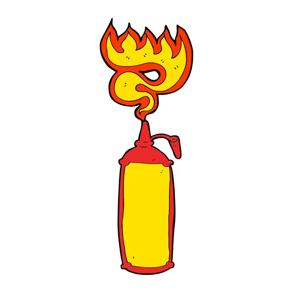 Cartoon hot sauce — Stockvector