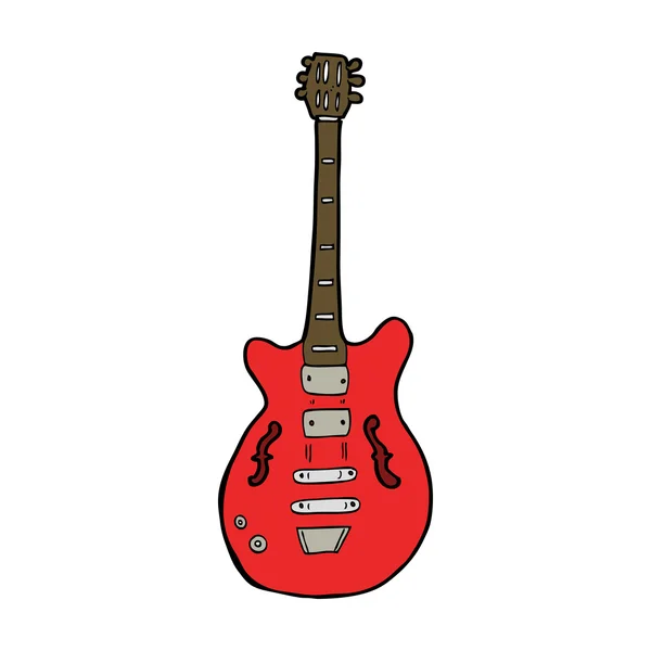 Cartoon guitare électrique — Image vectorielle