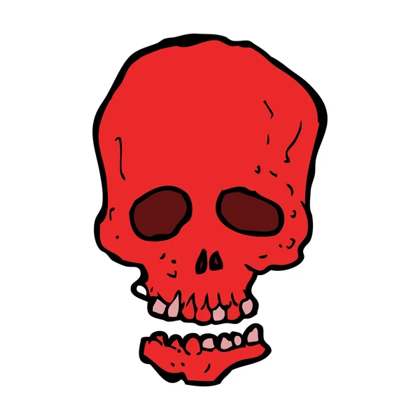 Calavera de dibujos animados — Vector de stock