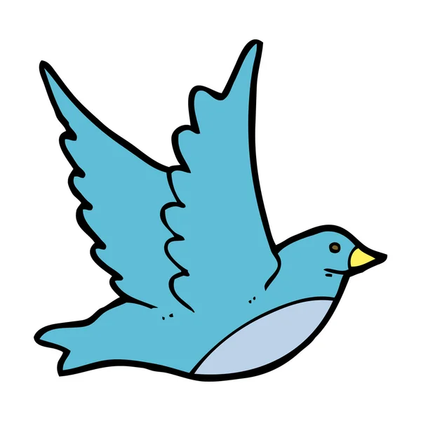 Cartoon-fliegender Vogel — Stockvektor