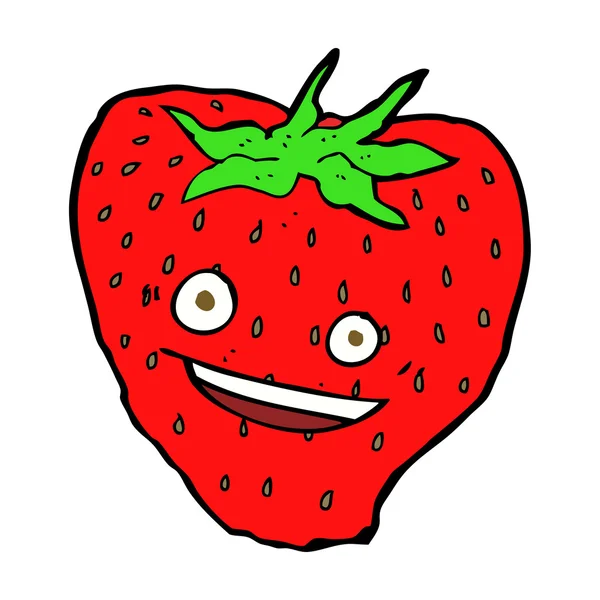 Caricature fraise — Image vectorielle