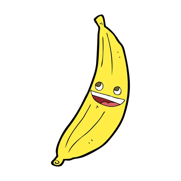 Desenhos animados banana feliz — Vetor de Stock