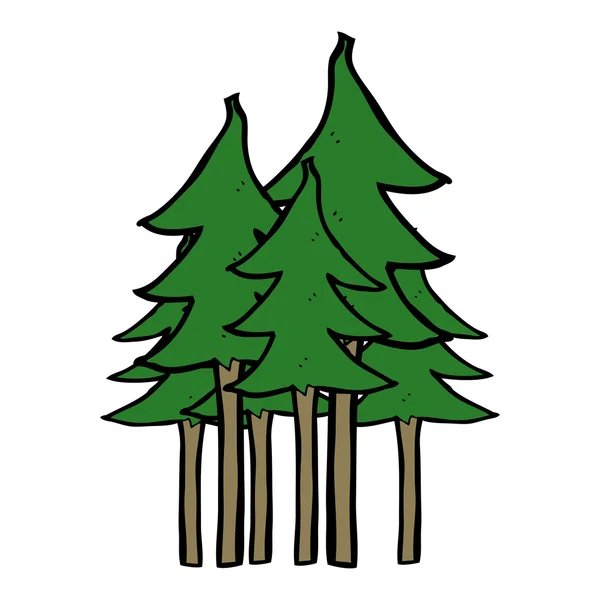 Σύμβολο δέντρο κινούμενα σχέδια — Διανυσματικό Αρχείο