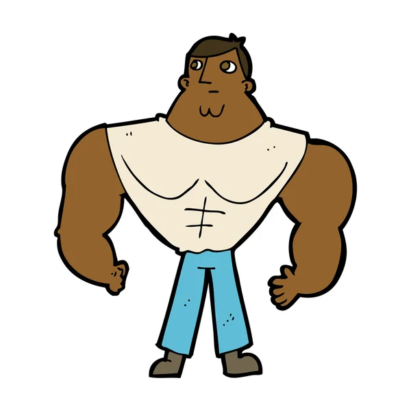 Cartoon bodybuilder — Image vectorielle