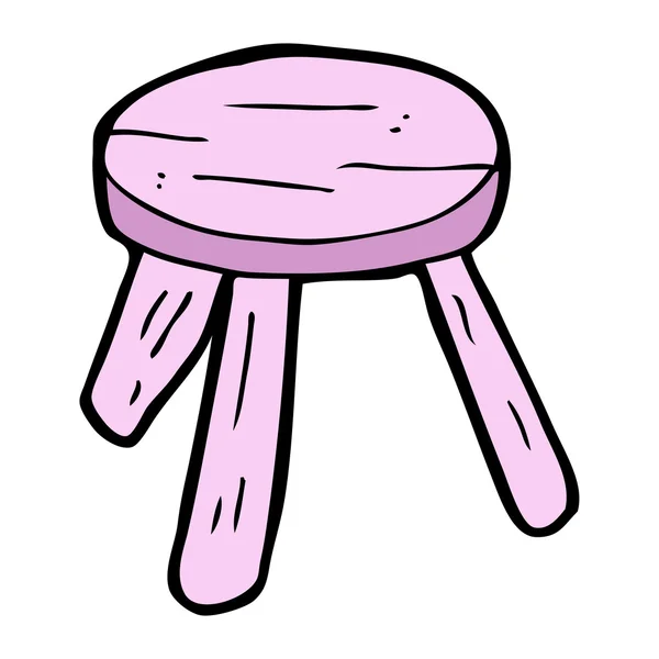 Cartoon pink stool — Stock Vector