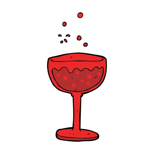 Cartoon sprankelende cocktail — Stockvector