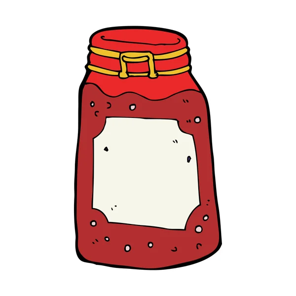 Kreslená sklenice marmelády — Stockový vektor