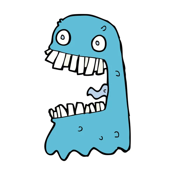 Cartoon gross ghost — Stock Vector