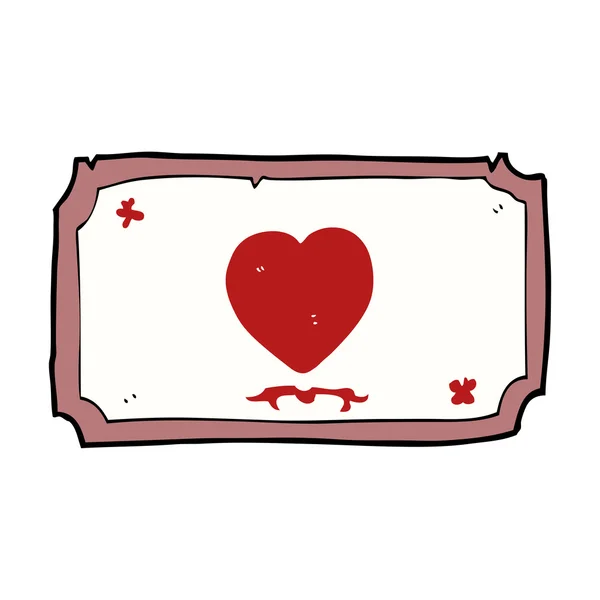 Мультфильм Love Heart frame — стоковый вектор