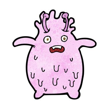 çizgi film komik balçık canavarı