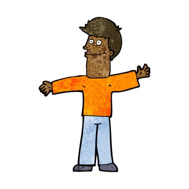 mutlu bir adam çizgi film