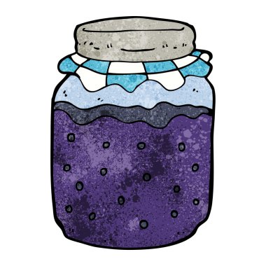 karikatür reçel kavanoz