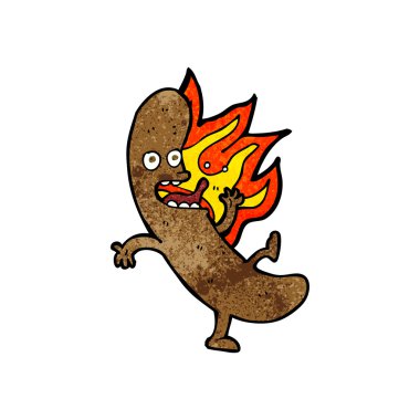 Crazy karikatür sosis