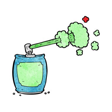 çizgi film sprey sprey kutusu