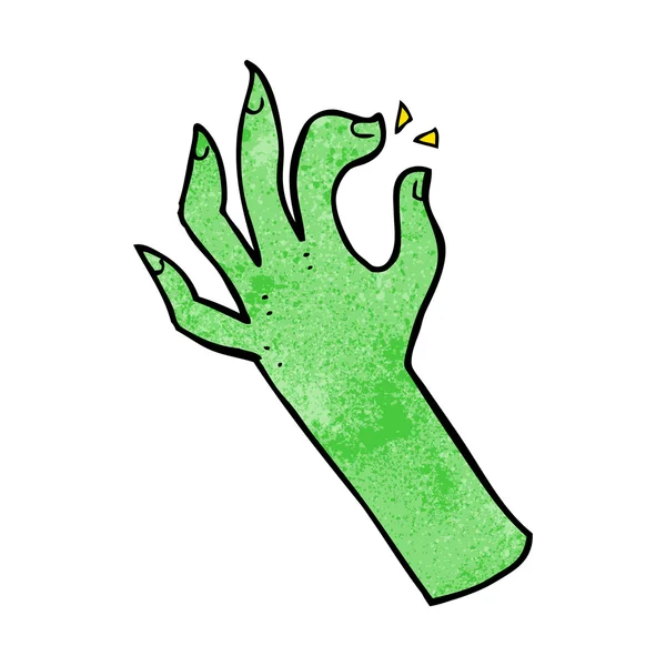 Cartoon hand symbool — Stockvector