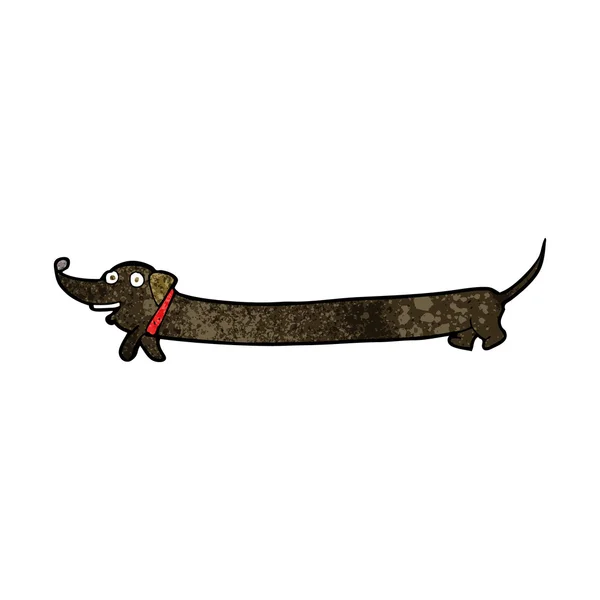 Tegnefilmdachshund – stockvektor