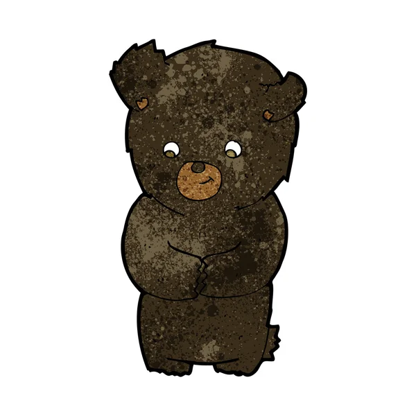 Χαριτωμένο καρτούν μαύρη αρκούδα — Διανυσματικό Αρχείο