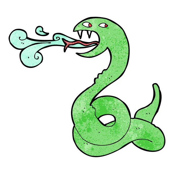 Cartoon väsande ormen — Stock vektor