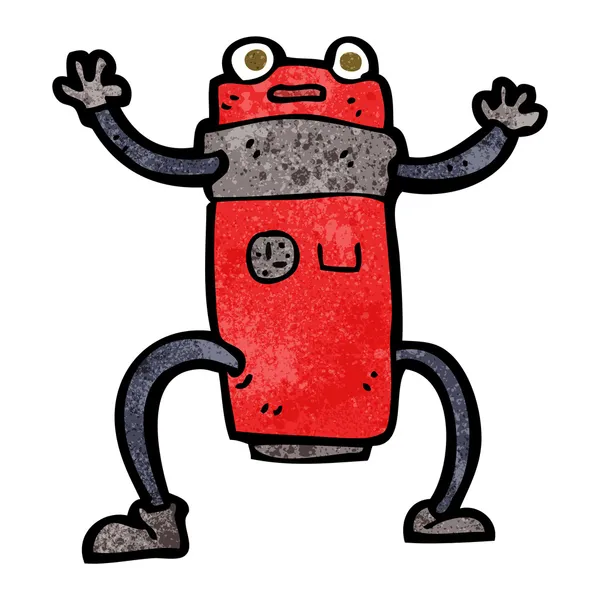 Robot de dibujos animados — Vector de stock