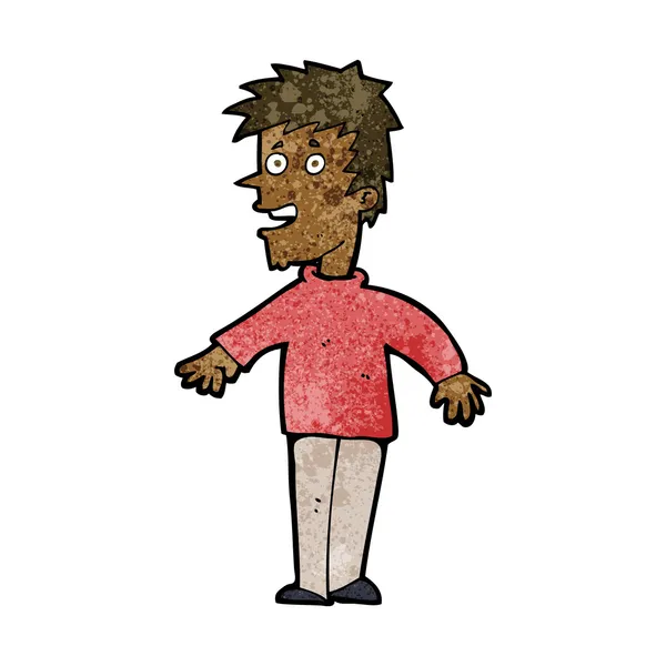 Cartoon gelukkige jongen — Stockvector