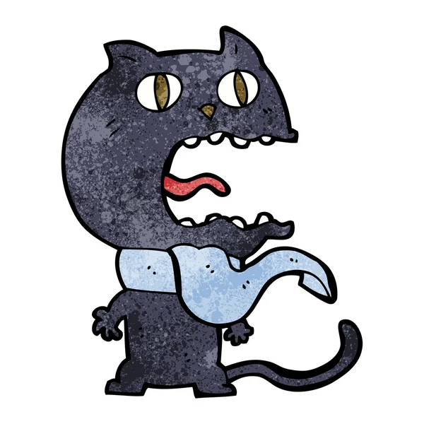 Vystrašená kočka karikatury — Stockový vektor
