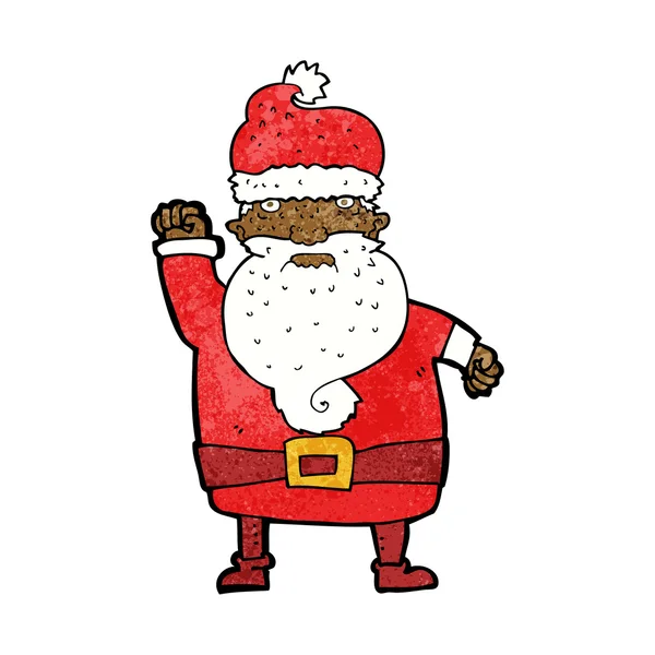 Cartoon angry santa claus — Stock Vector