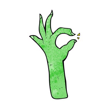 Çizgi film en iyi el hareketi.