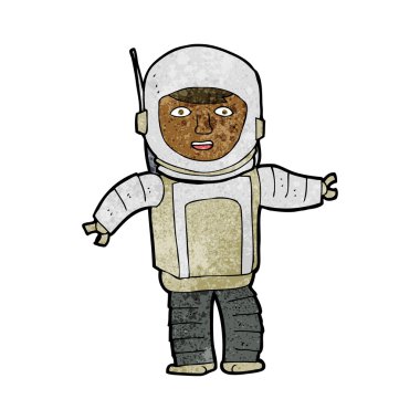 karikatür astronot