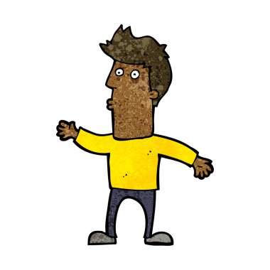 şaşırmış adam çizgi film