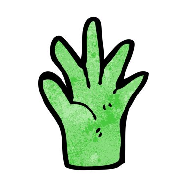 çizgi film yeşil el sembolü