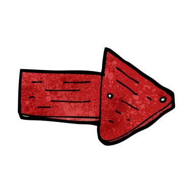 çizgi işaretli ok sembolü