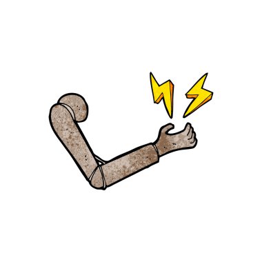 karikatür Protez kol