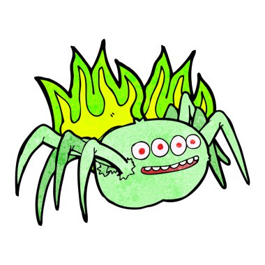 çizgi film korkunç örümcek