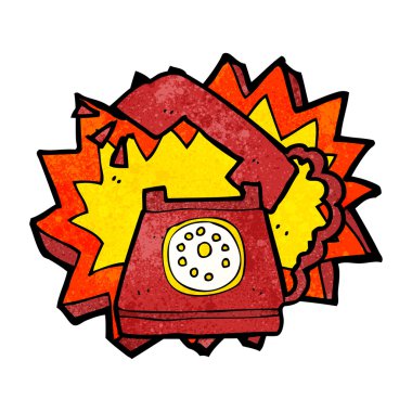 telefon çalan çizgi film.