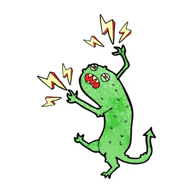 küçük canavar cartoon