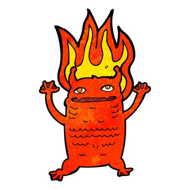 küçük canavar cartoon