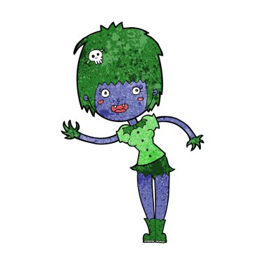 karikatür vampir kız