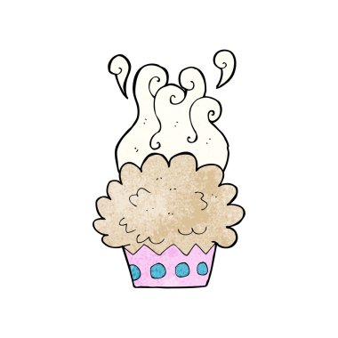 karikatür fincan kek