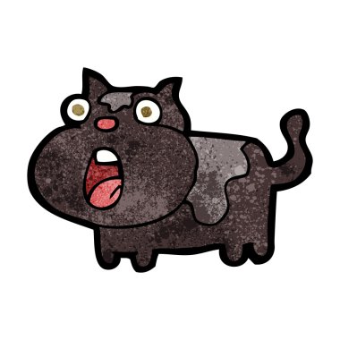 çizgi film şok kedi