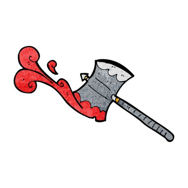 çizgi film çift taraflı balta