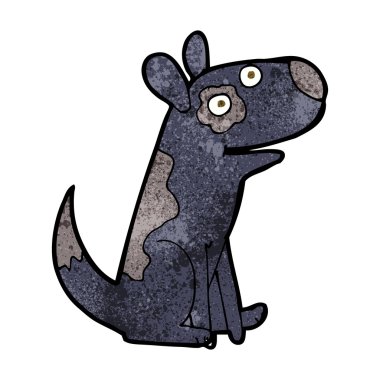 Çizgi film mutlu köpek.