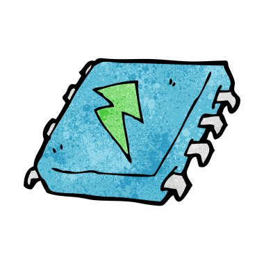 karikatür bilgisayar çipi