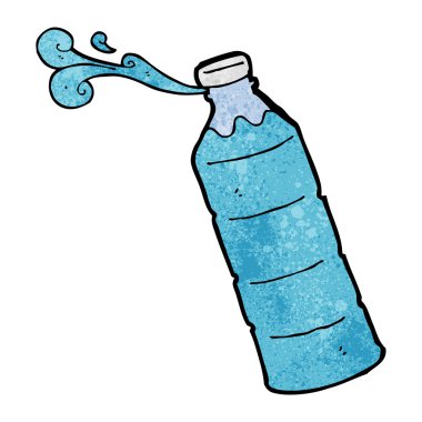 karikatür portakal suyu şişesi