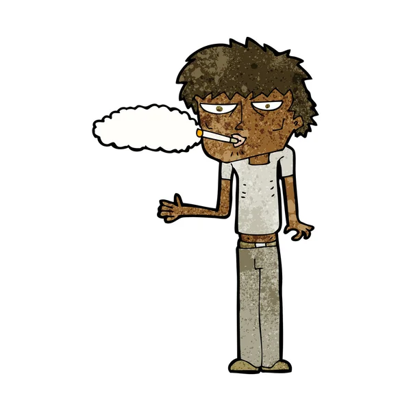 Fumeur de dessin animé — Image vectorielle