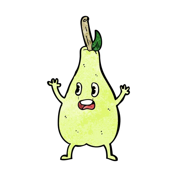 Cartoon bang pear — Stockvector