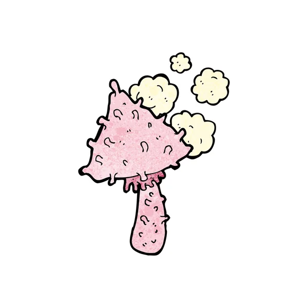 Kreslený divný houby — Stockový vektor