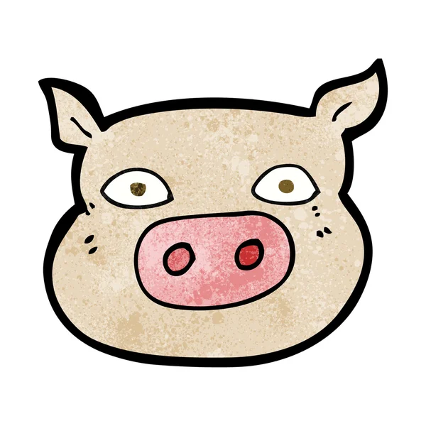 Мультфільм свиня обличчя — стоковий вектор