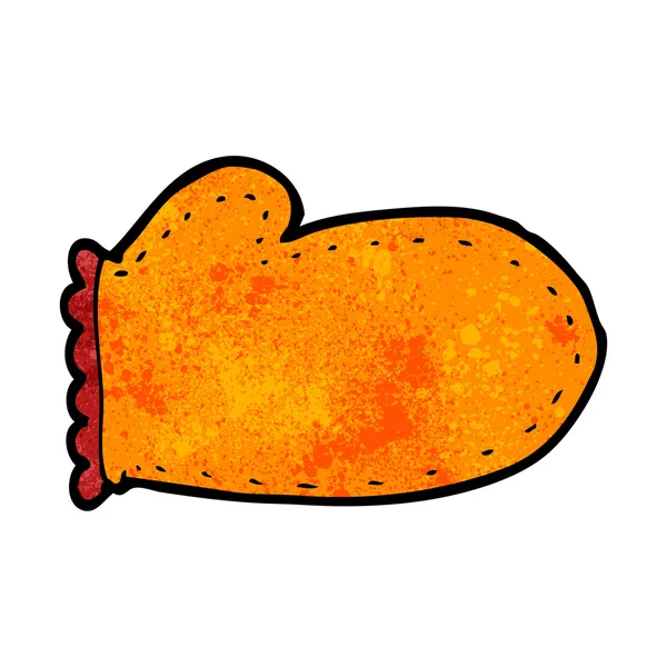 Guante de horno de dibujos animados — Vector de stock